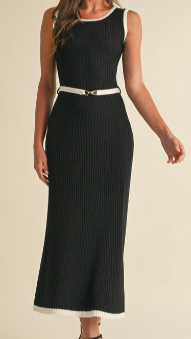 Sleeveless Midi Sweater Dress - On Mays Street