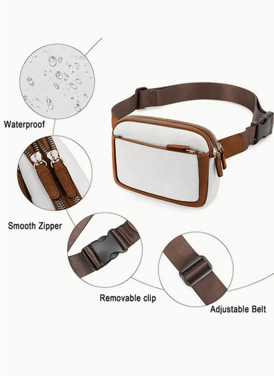 Mini Pu Leather Crossbody Bag (white) - On Mays Street