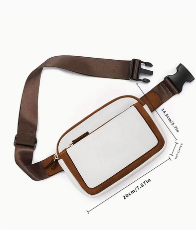 Mini Pu Leather Crossbody Bag (white) - On Mays Street