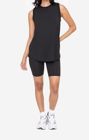 High waist Biker Short (Black) - On Mays Street