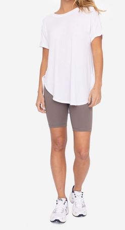 High Waist Biker Shorts (Olive) - On Mays Street
