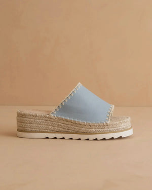 The Vista Blue | Espadrille Platform Sandal - On Mays Street