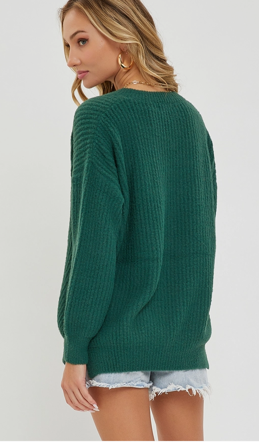 Extra Soft Causal Sweater (Hunter Green) - On Mays Street